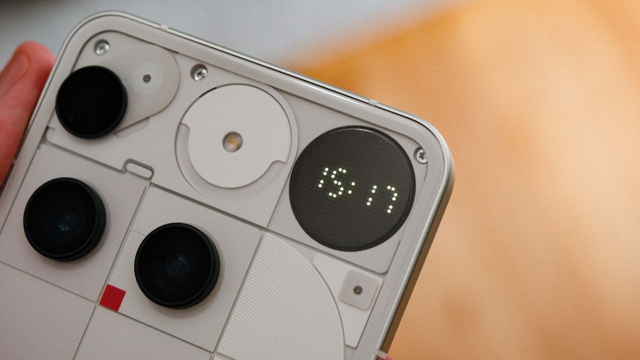 Nothing Phone (3) held in a hand