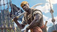 Assassin's Creed Black Flag Resynced - Adewale holding a sword over his shoulder