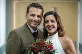 Casualty Rosa and David&#039;s wedding. But will they actually tie the knot?