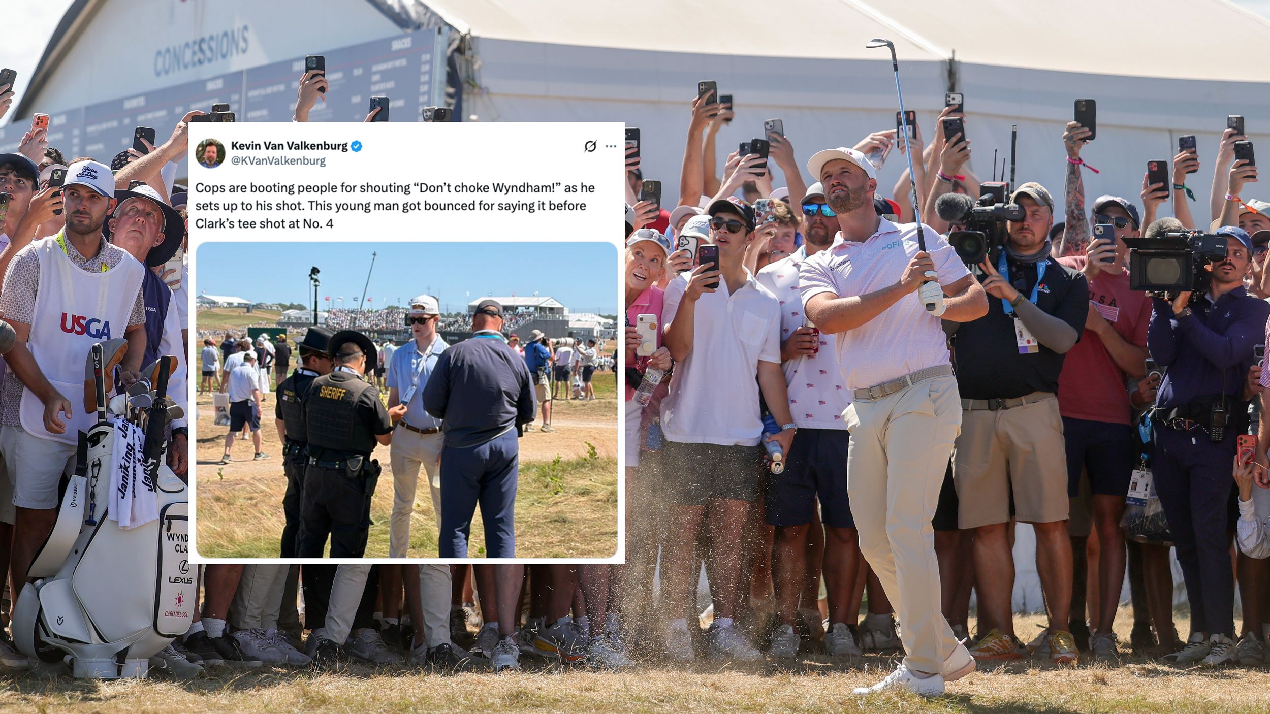 US Open Fans Removed Following Wyndham Clark 'Don't Choke' Jeers