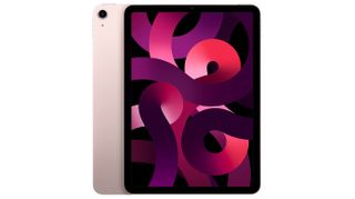 Pinkki iPad Air 2022 valkoista taustaa vasten