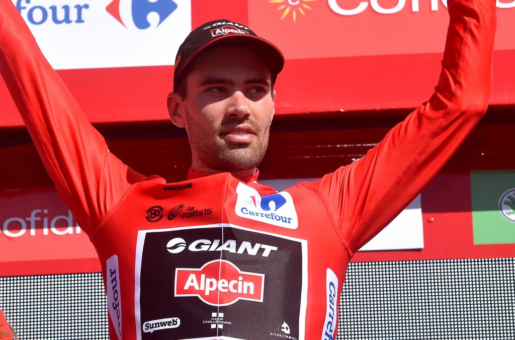 The new race leaderTom Dumoulin (Giant-Alpecin)
