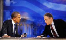 Jon Stewart and President Obama