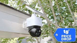 Eufy S340 shown on house