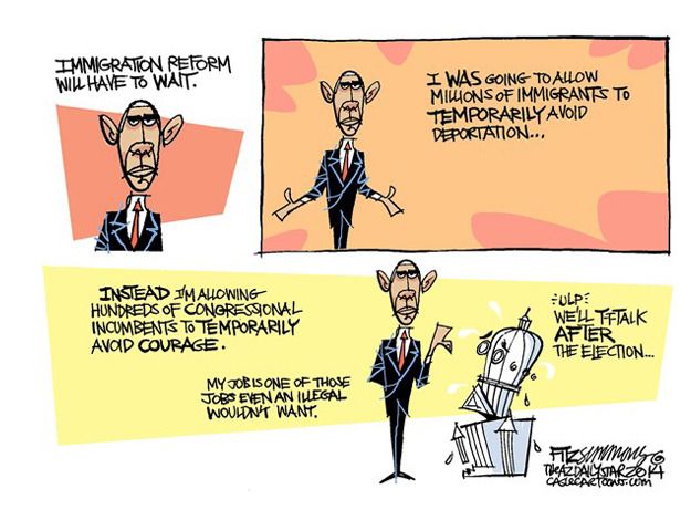 Obama cartoon immigration U.S. election | The Week