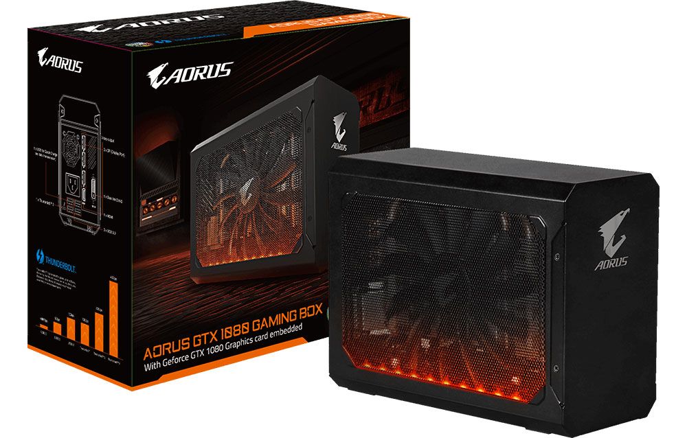 Gigabyte upgrades its external GPU dock with a GeForce GTX 1080 PC Gamer