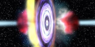Black Hole's Giant Plasma Belch