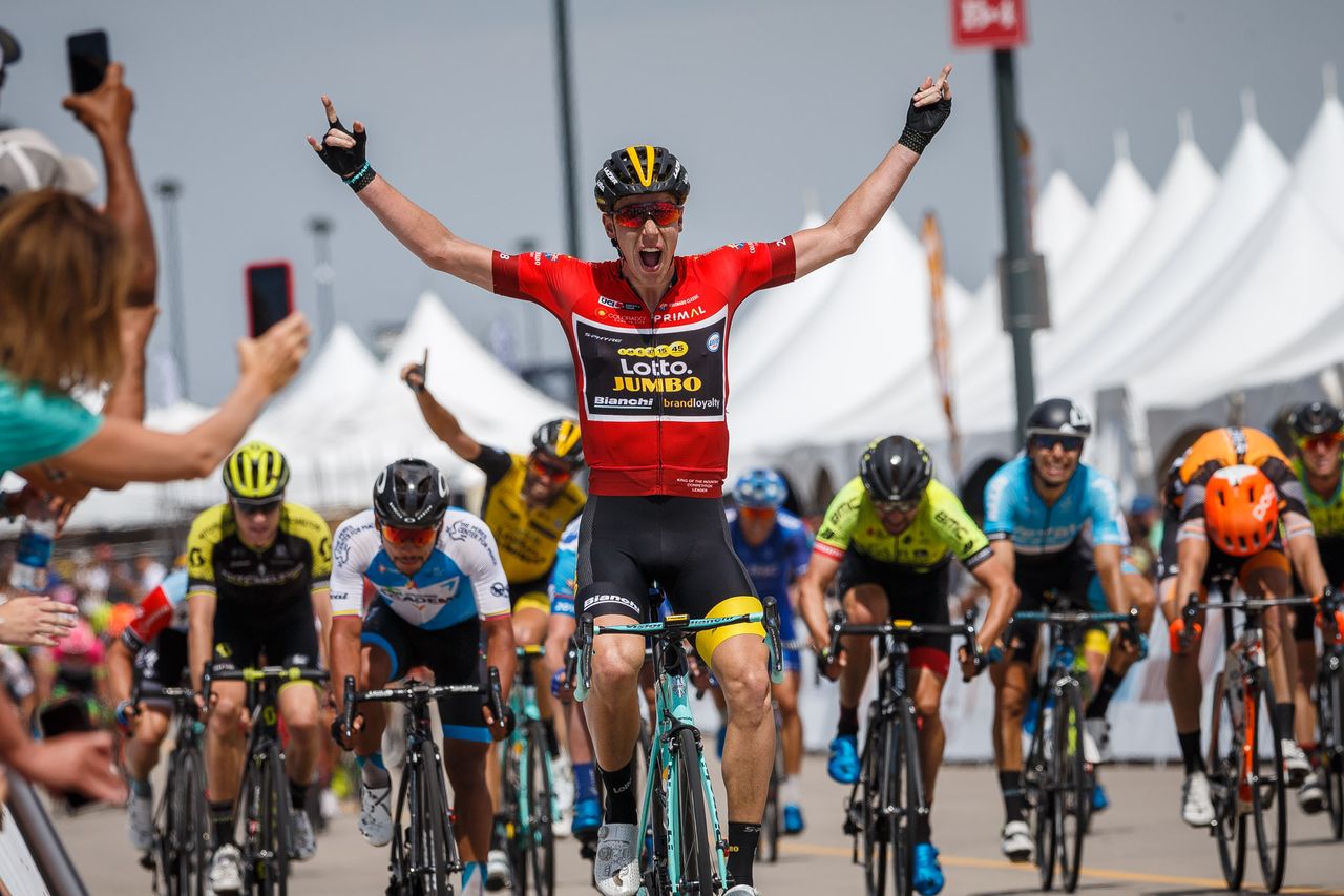 Pascal Eenkhoorn wins stage 3 of the Colorado Classic in Denver
