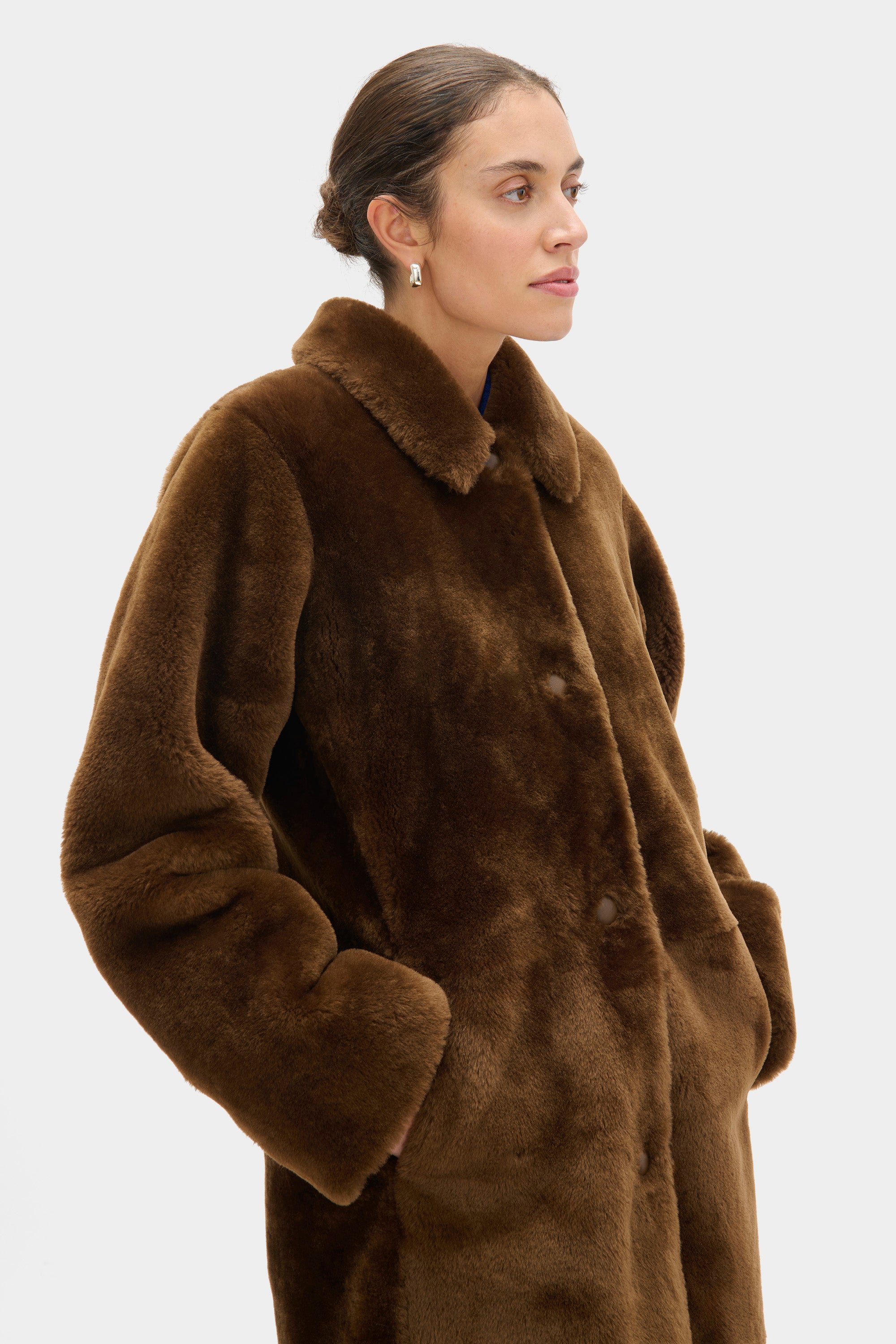 Rafella Shearling Fur Coat