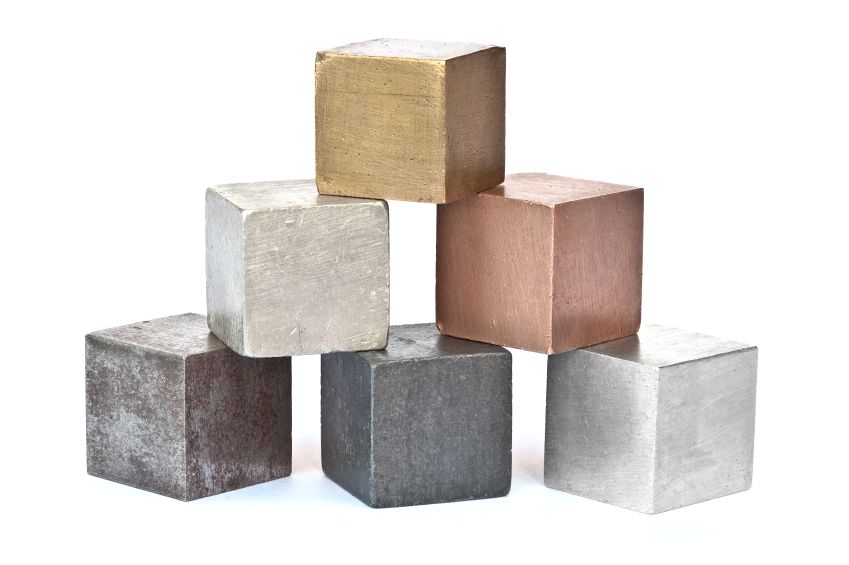 blocks of metals