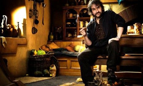 Peter Jackson on the set of The Hobbit: An Unexpected Journey: The director&amp;#039;s adaptation of J.R.R. Tolkien&amp;#039;s 304-page book will be three separate films.