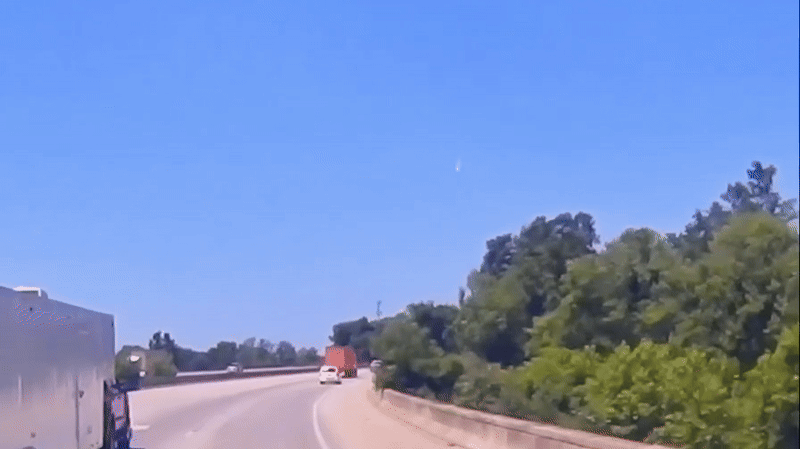 Rare daytime fireball bright enough to be seen from orbit may have punched a hole in a house in Georgia