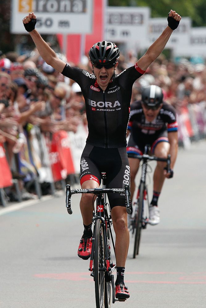 Emanuel Buchmann (Bora-Argon18) wins the German championship.
