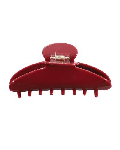 Haimeikang Large Acetate 4 Inch Hair Claw Clip for Women - French Style Hair Claws for Thick Hair With Non-Slip Teeth, Hair Accessories for Updos, Buns & Ponytails