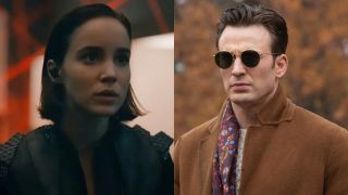 Left to Right: Alba Baptista in Warrior Nun and Chris Evans in Knives Out