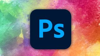 Photoshop brushes - The Photoshop logo on a painted background