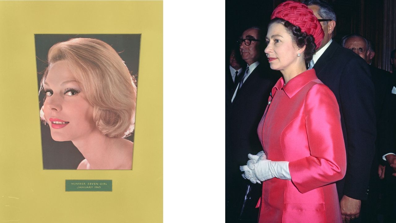 Boots 'No7 Girl' poster, 1963; The Queen wearing geranium pink lipstick