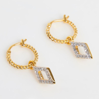 Missoma Gold Tone Sterling Silver Embellished Drop Earrings:was £79,now £24.99 at TK Maxx (save £54.01)