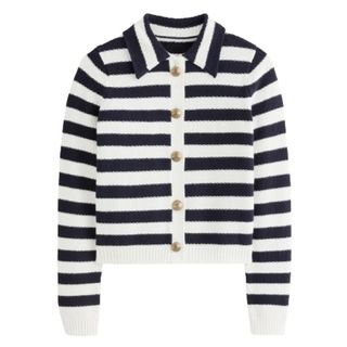 Boden Collared Knitted Cardigan