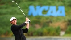 Gordon Sargent takes a shot during the men's NCAA Division I Championship