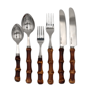 Burnt Bamboo Cutlery 6 Piece - Set of 4