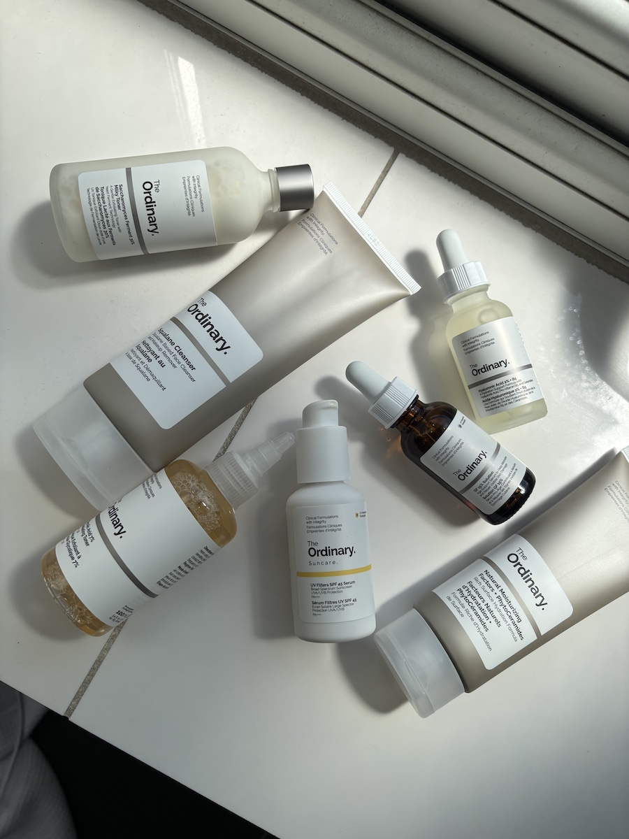 Selection of The Ordinary skincare