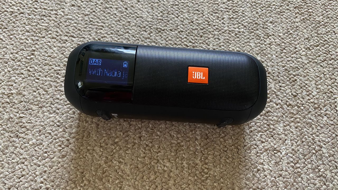 JBL Tuner 2 on brown background