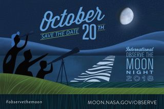 International Observe the Moon Night occurs on Oct. 20 this year, coinciding with the 50th anniversary of the Apollo moon program.