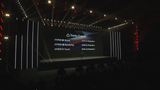 Screengrab form OnePlus 12 launch event detial the new Trinity Engine system (en anglais)