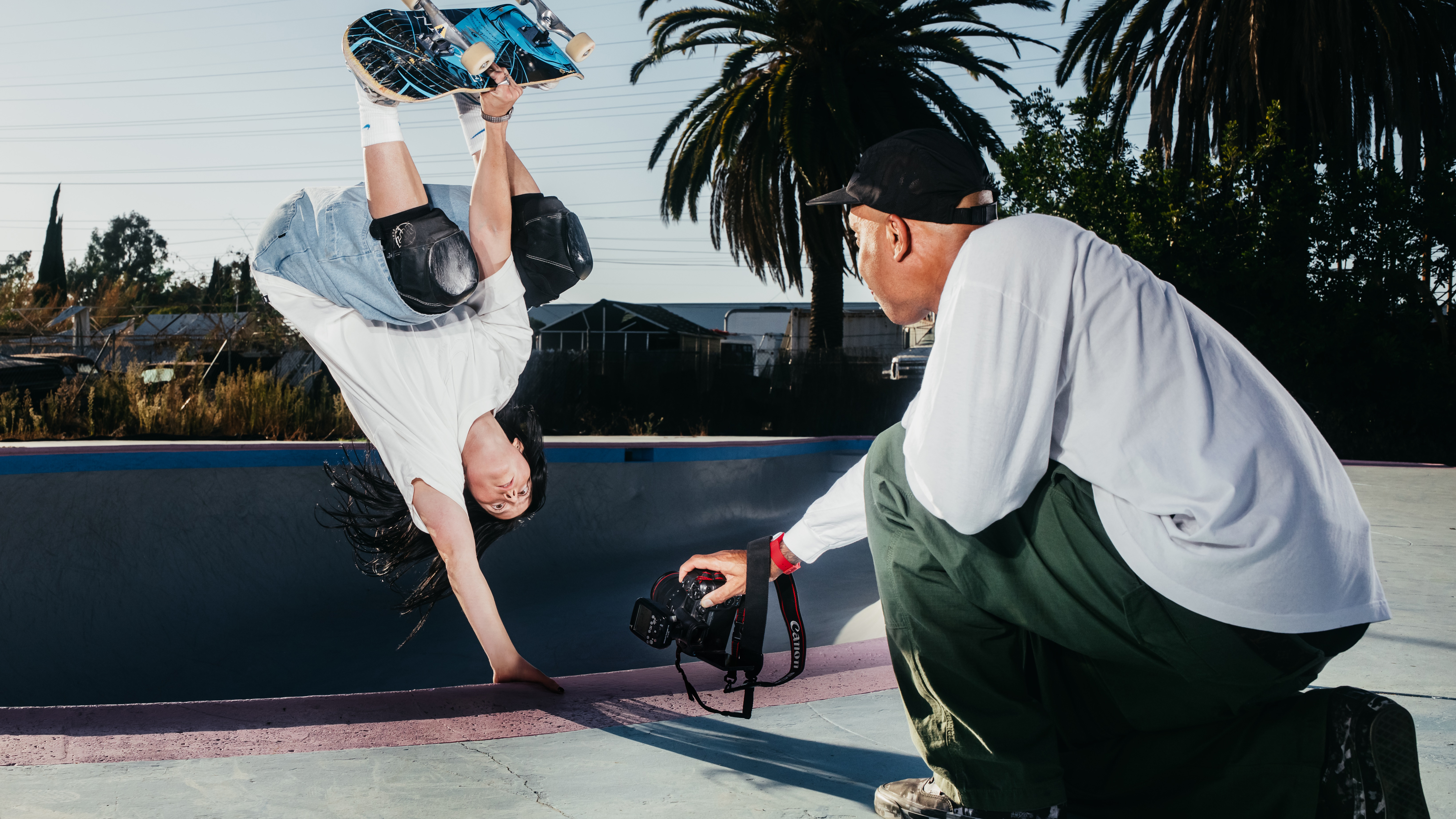 A photographer using the Canon RF 7-14mm f/2.8-3.5L Fisheye STM