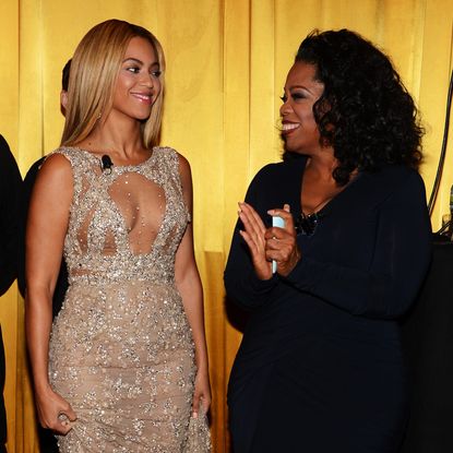 Oprah Winfrey and Beyonce Knowles