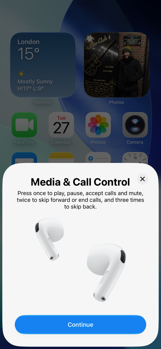 AirPods 5 with Wireless Charging, screengrabs using an iPhone 15 Pro running iOS 27.2