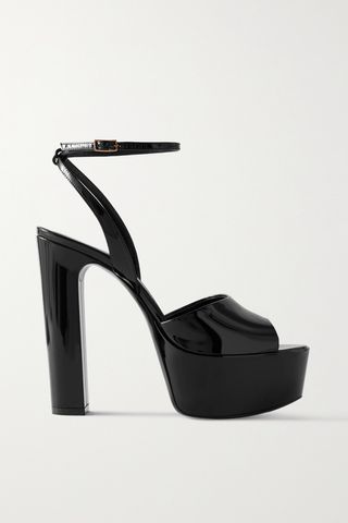 Jodie Patent-Leather Platform Sandals