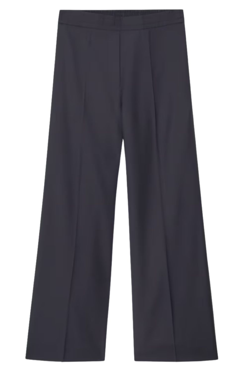 COS Regular Elasticated Wool Straight Fit Trousers