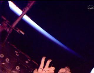 Sunrise During Spacewalk