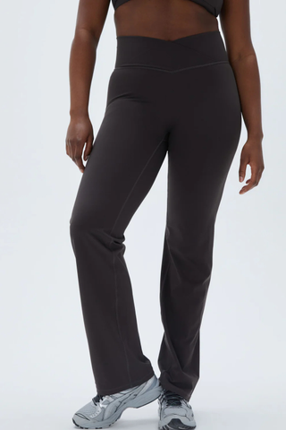 Ultimate Wrap Over Yoga Pant - Coffee Bean