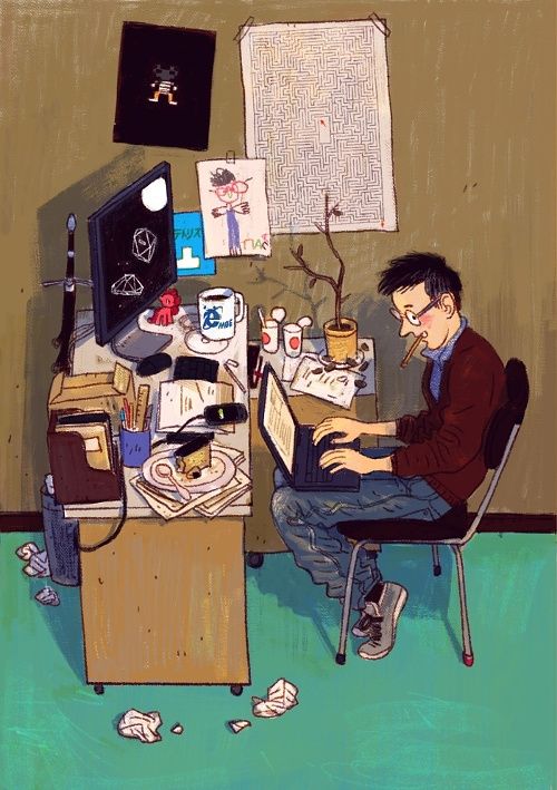 Is your desk as messy as this one?