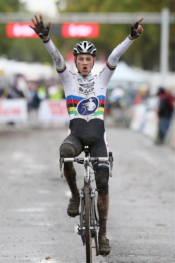 Junior world champion Mathieu van der Poel won the Koppenbergcross by more than two minutes.