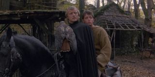 Rutger Hauer and Matthew Broderick in Ladyhawke
