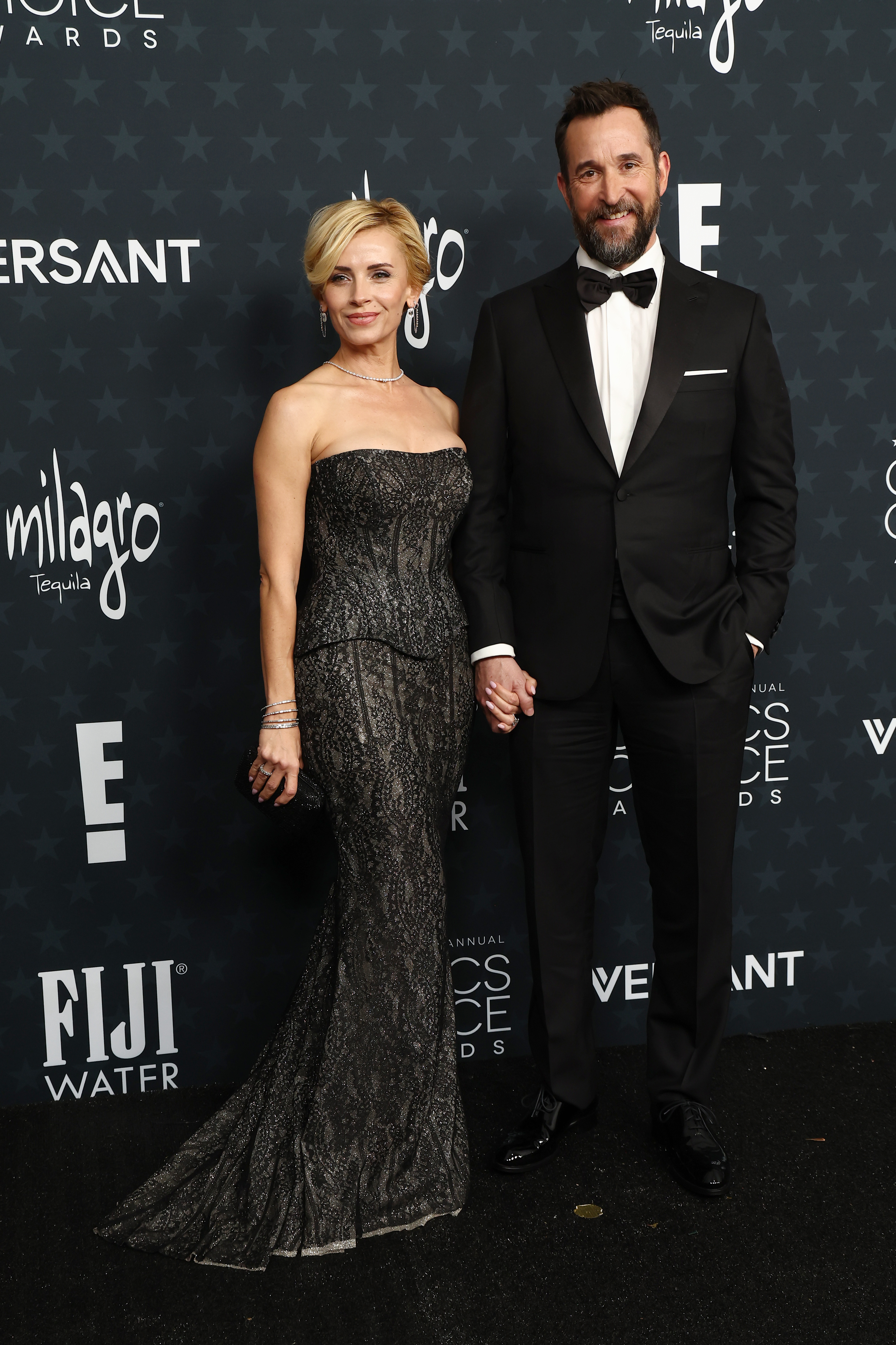 Noah Wyle and Sarah Wells at the 2026 Critics Choice Awards