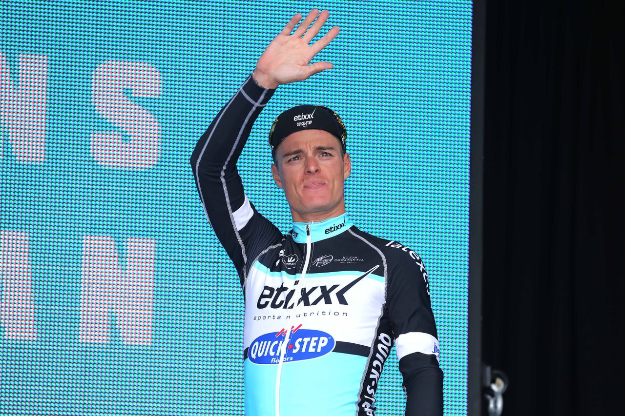 Gianni Meersman (Etixx-Quick Step) on the podium
