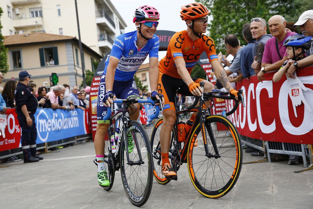 Mountains classification leader Jan Polanc