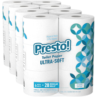 Presto! Mega Roll toiler paper (4 pack): $24.11 at Amazon