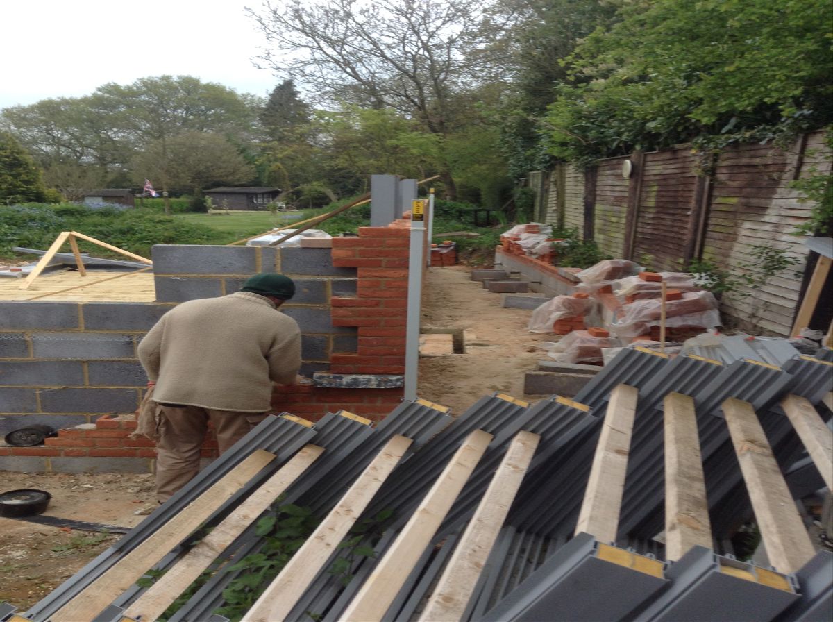 Alan learning flintwork on the job