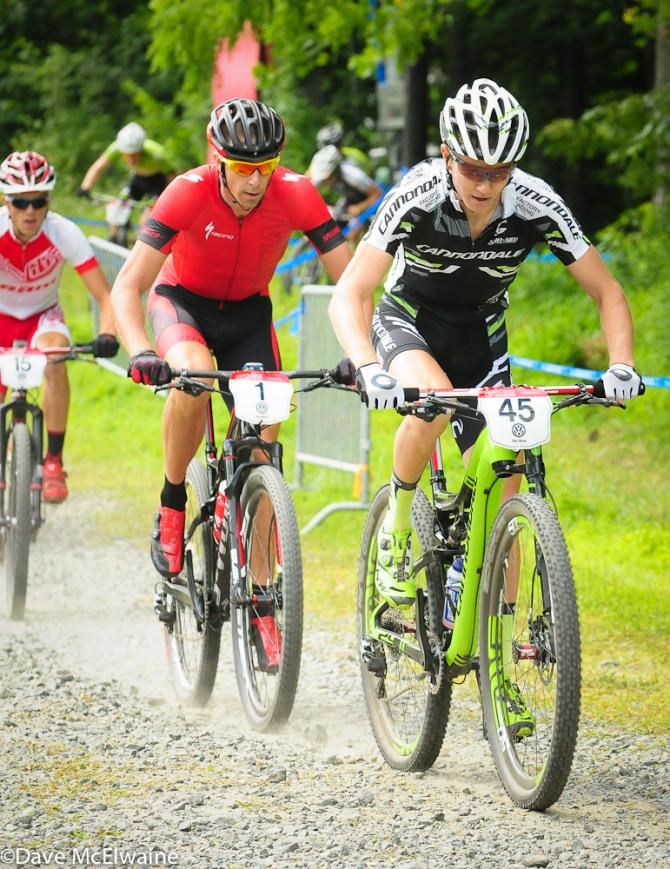 Keegan Swenson (Cannondale) near the end of lap one