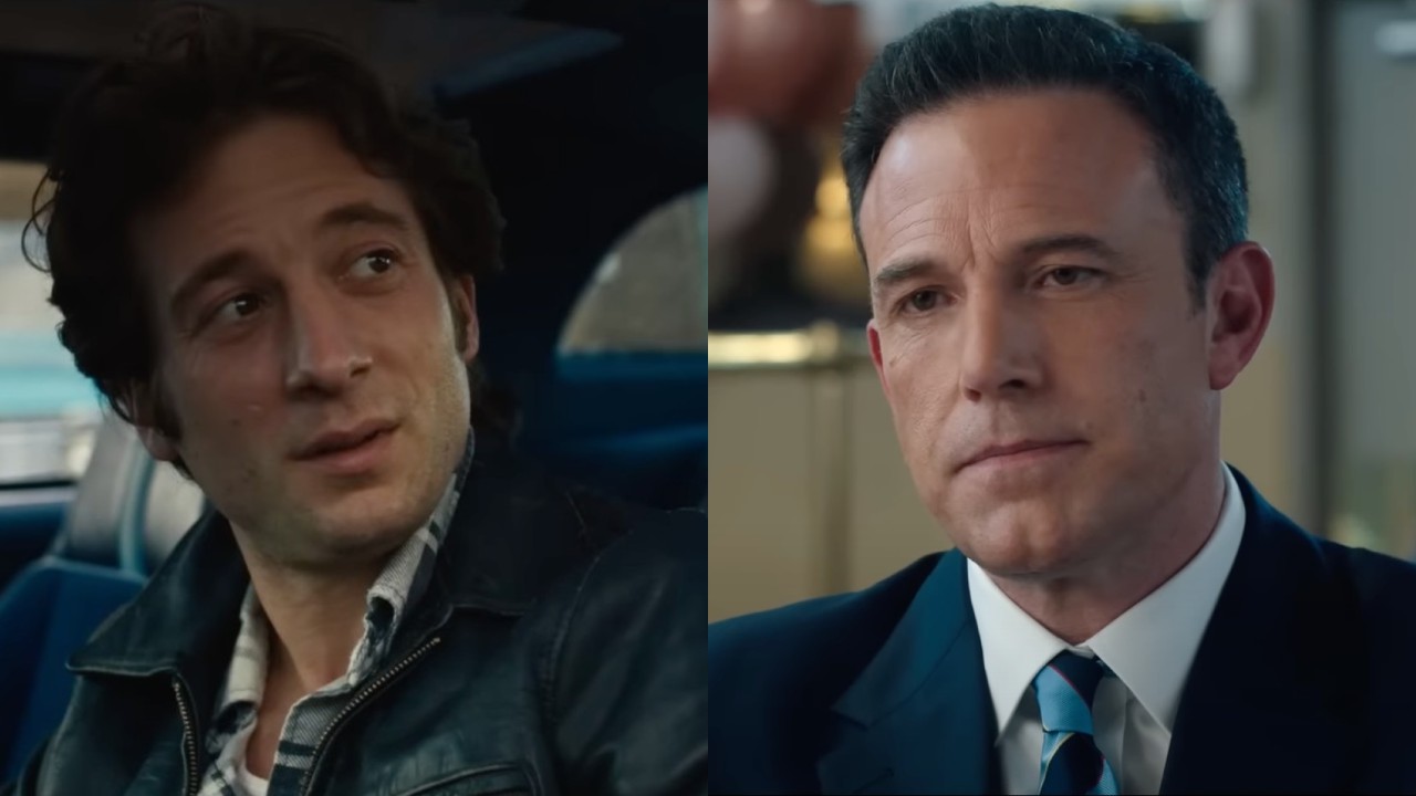 Side by side of Jeremy Allen White and Ben Affleck. 