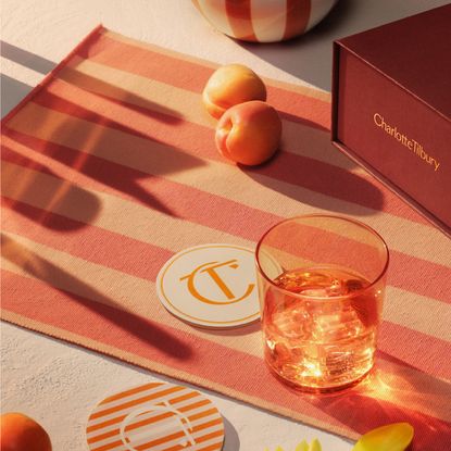 Peach themed Charlotte Tilbury spread