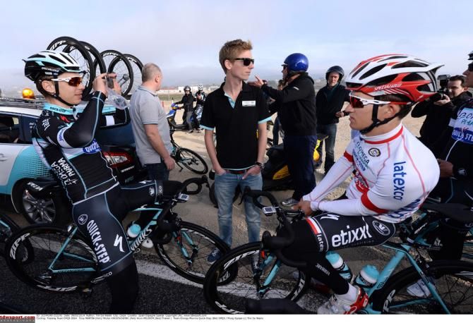 Tony Martin snapping a pic of teammate and Polish champion Michal Kwiatkowski
