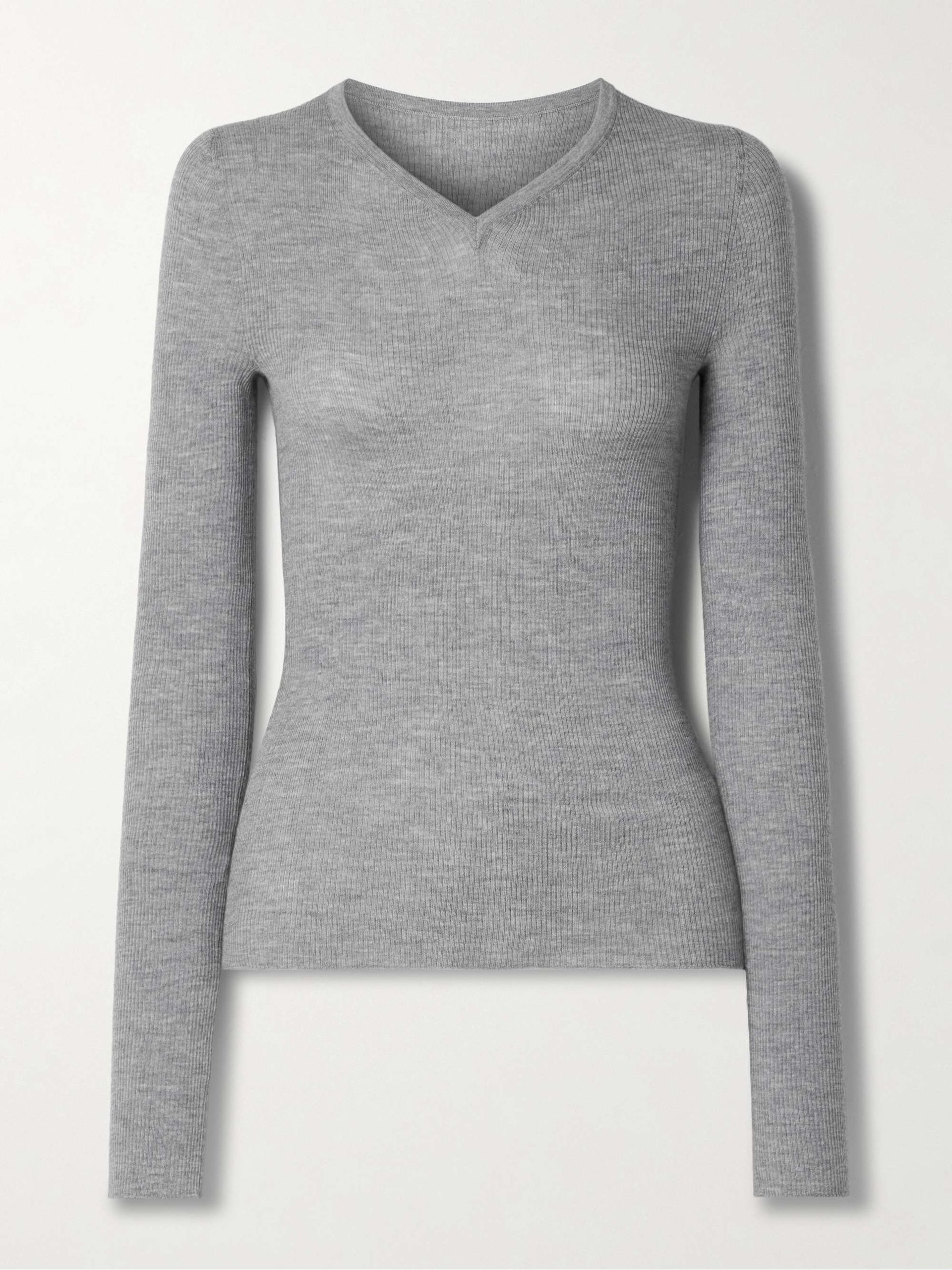 Tania Ribbed Wool-Blend Top
