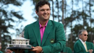 Patrick Reed with the Masters trophy